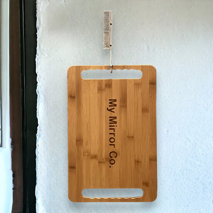 Need to hang your bamboo mirror on something? This silver comb brass hook is perfect.