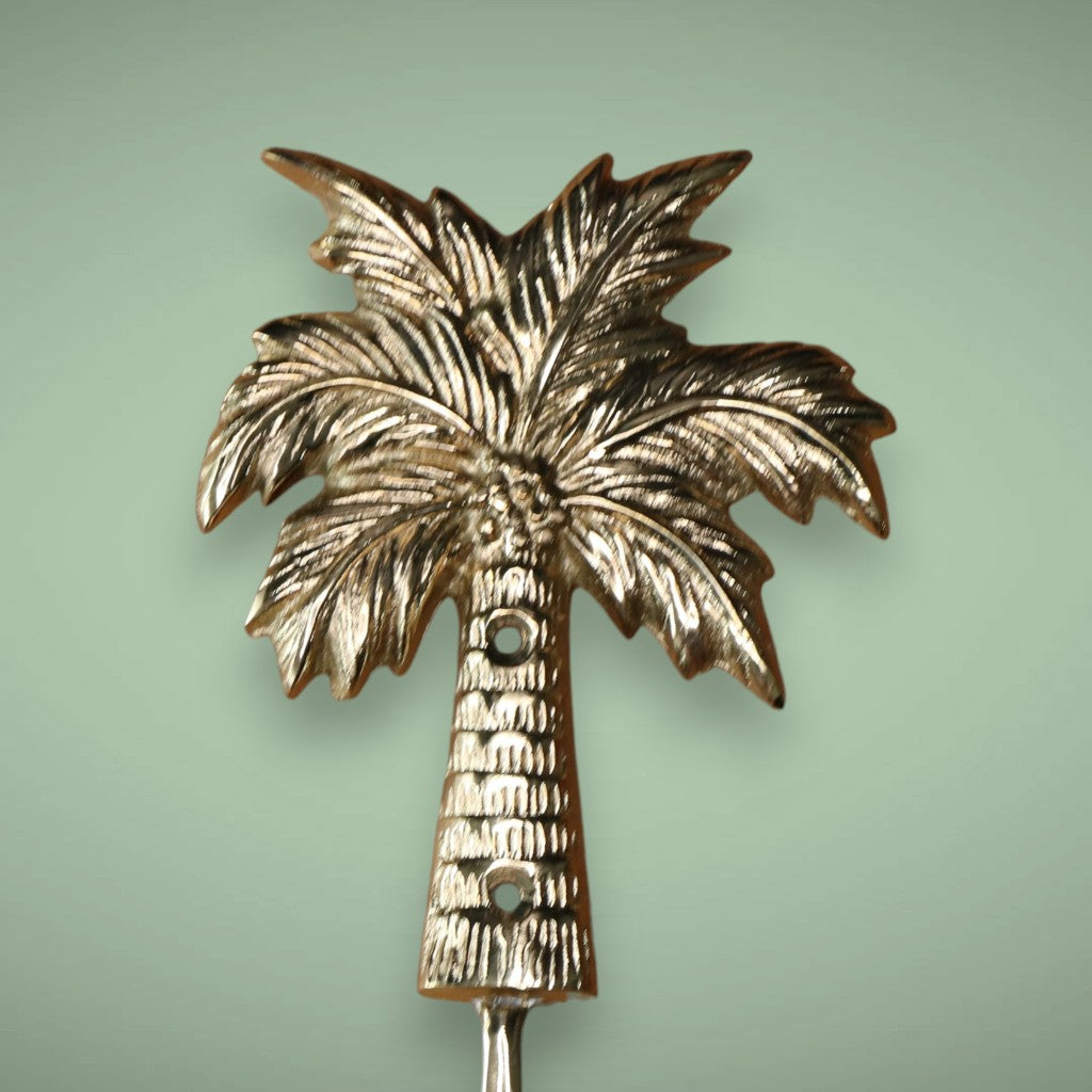 The golden palm tree brass hook.